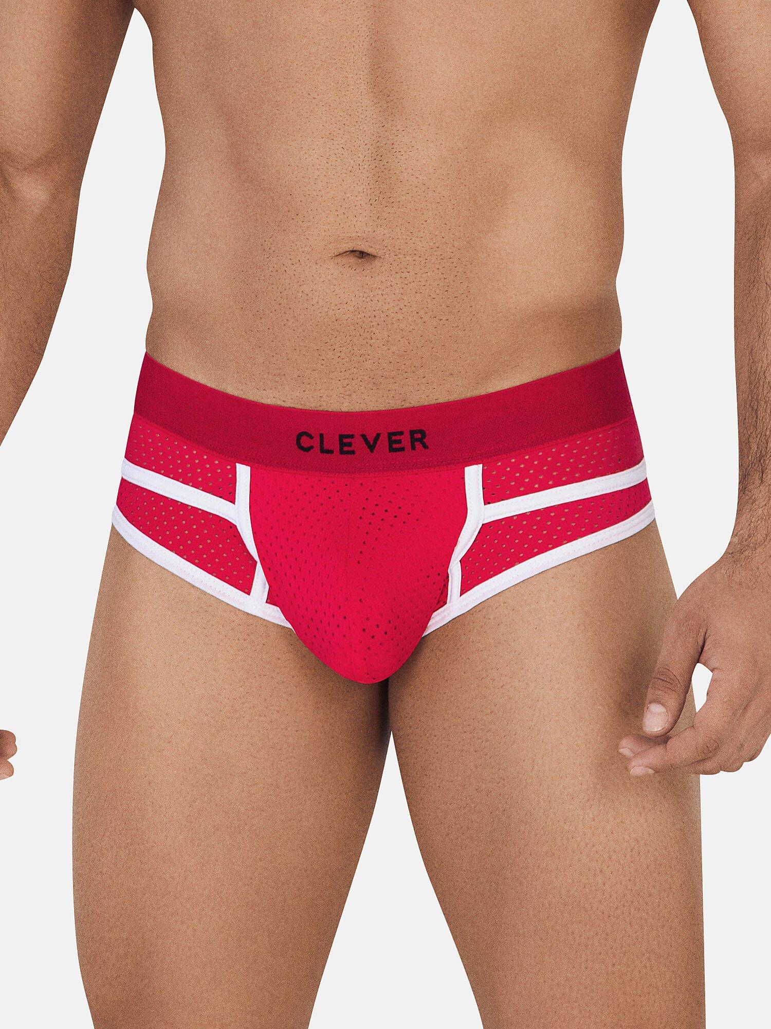 Slip Clasicc Herren Rot Bunt M von Clever