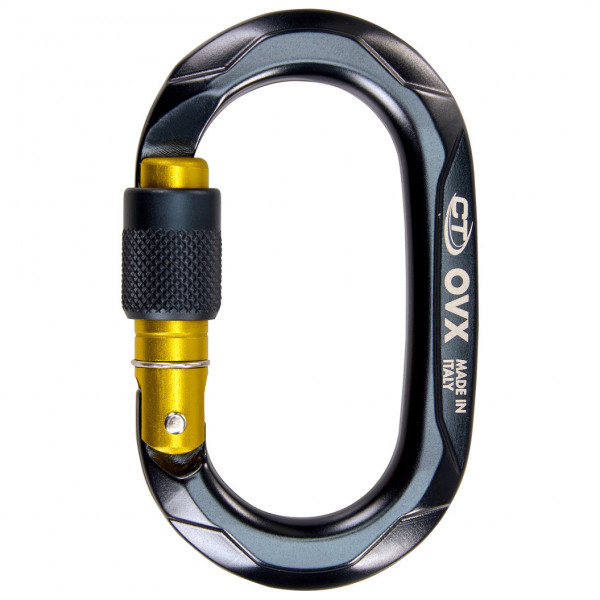 Climbing Technology - OVX Carabiner - Schraubkarabiner grau von Climbing Technology