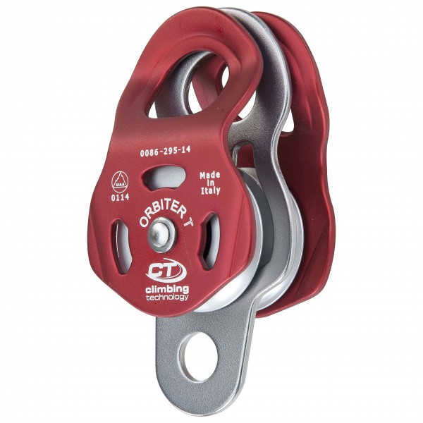 Climbing Technology - Orbiter T Pulley - Seilrolle rot/grau von Climbing Technology