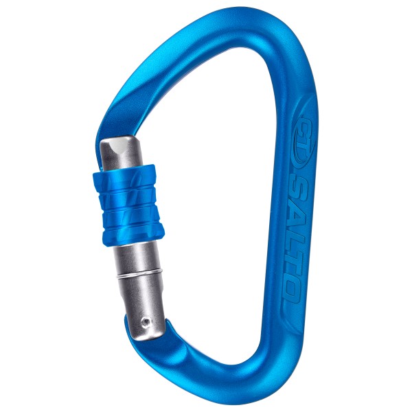 Climbing Technology - Salto SG - Schraubkarabiner Gr One Size blau von Climbing Technology