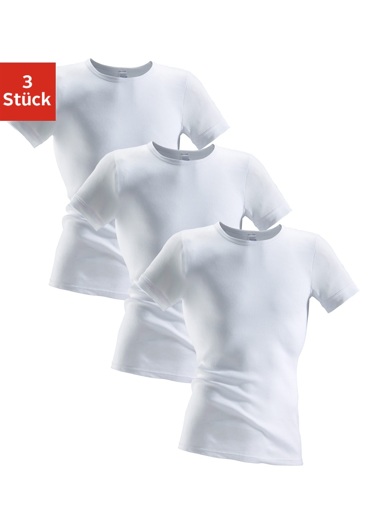 Clipper Unterhemd, (3 St.), aus Doppelripp, T-Shirt, Unterziehshirt, Kurzarm T-Shirt Clipper Unterhemd, (3 St.), aus Doppelripp, T-Shirt, Unterziehshirt, Kurzarm T-Shirt von Clipper
