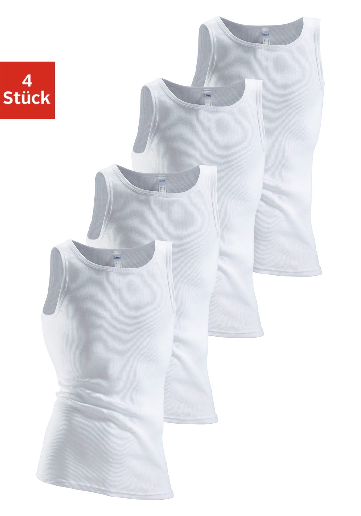 Clipper Unterhemd, (4 St.), aus Doppelripp, Tanktop, Unterziehshirt Clipper Unterhemd, (4 St.), aus Doppelripp, Tanktop, Unterziehshirt von Clipper