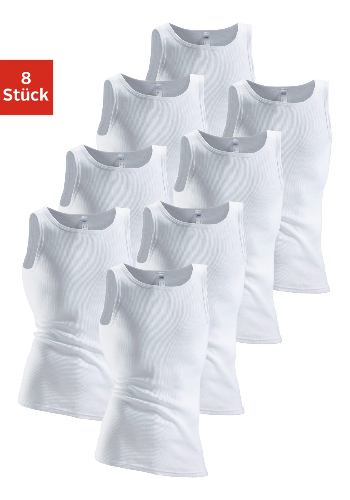 Clipper Unterhemd, (8 St.), aus Doppelripp, Tanktop, Unterziehshirt Clipper Unterhemd, (8 St.), aus Doppelripp, Tanktop, Unterziehshirt von Clipper