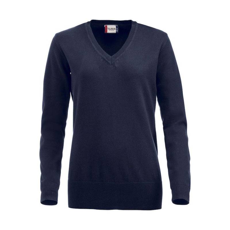 Aston Sweatshirt Vausschnitt Damen Marine L von Clique