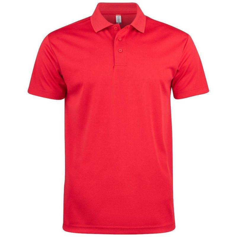 Clique - Basic Active Poloshirt, für Damen, Rot Bunt, Größe M von Clique