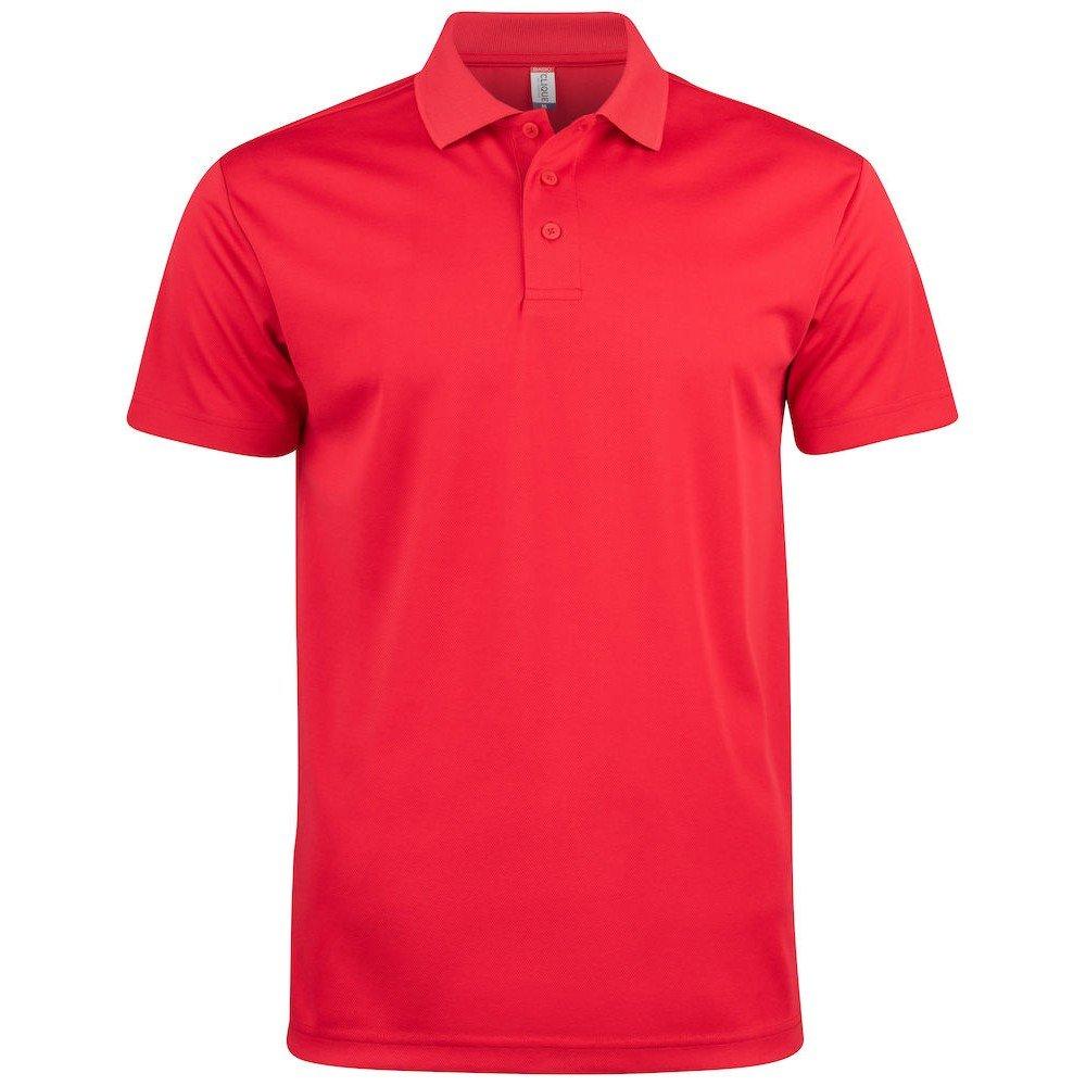 Basic Active Poloshirt Damen Rot Bunt S von Clique