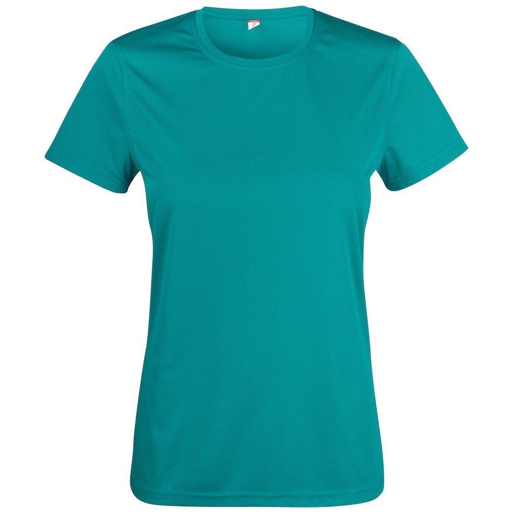 Basic Active Tshirt Damen Blau XS von Clique