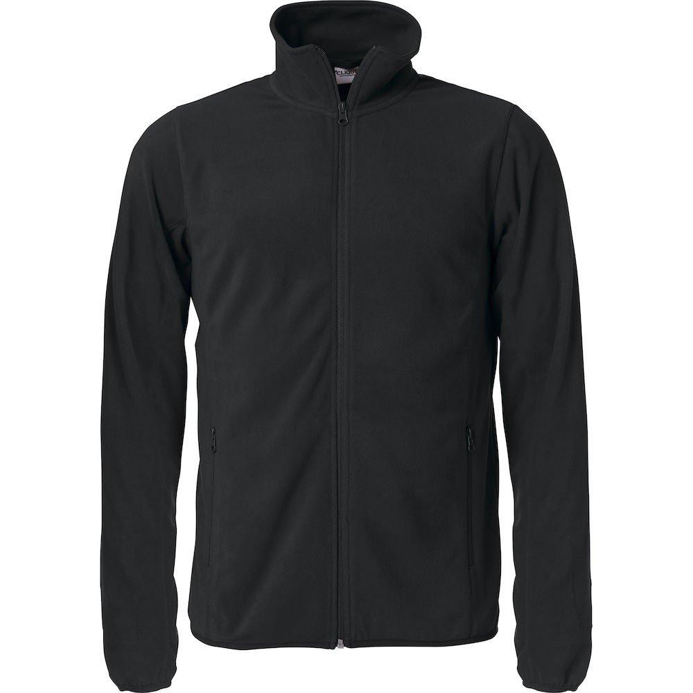 Basic Fleecejacke Herren Schwarz 4XL von Clique