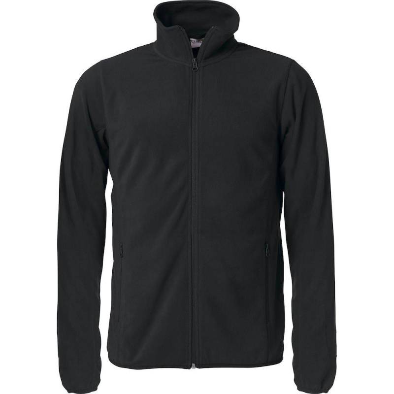 Basic Fleecejacke Herren Schwarz L von Clique