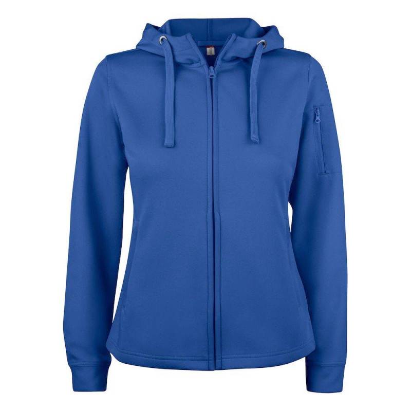 Basic Hoodie Mit Durchgehendem Reißverschluss Aktiv Damen Königsblau XS von Clique