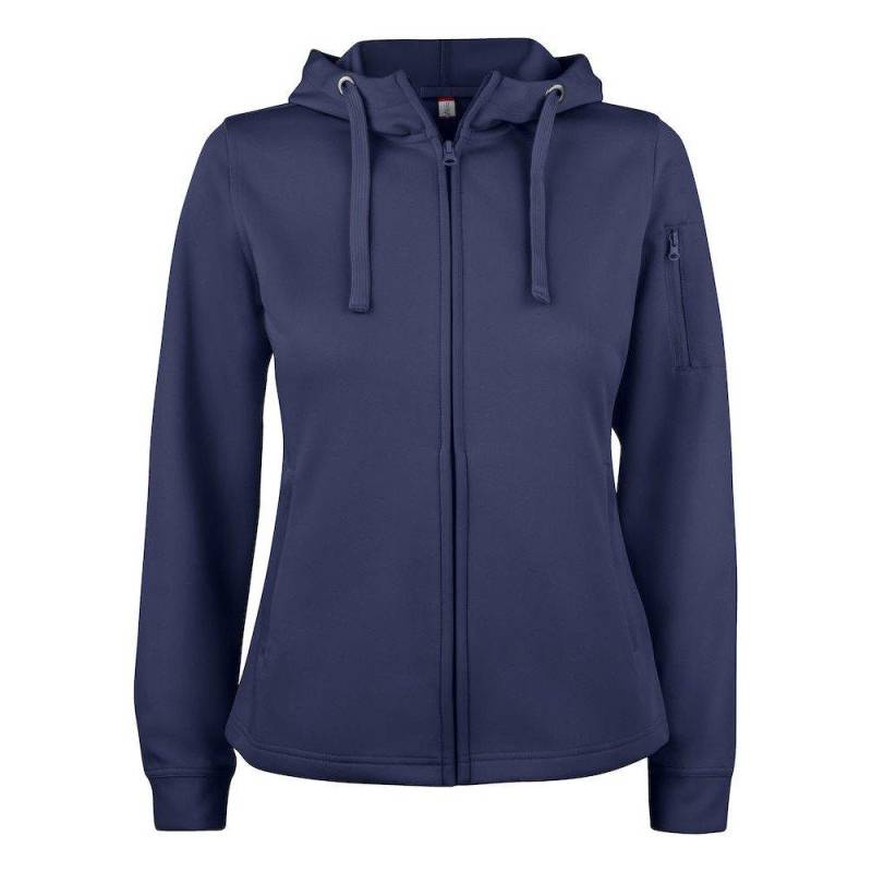 Basic Hoodie Mit Durchgehendem Reißverschluss Aktiv Damen Marine XS von Clique