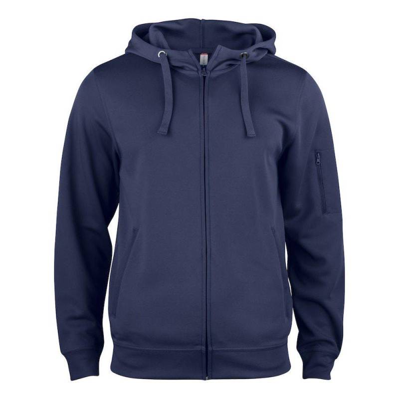 Basic Hoodie Mit Durchgehendem Reißverschluss Aktiv Herren Marine M von Clique