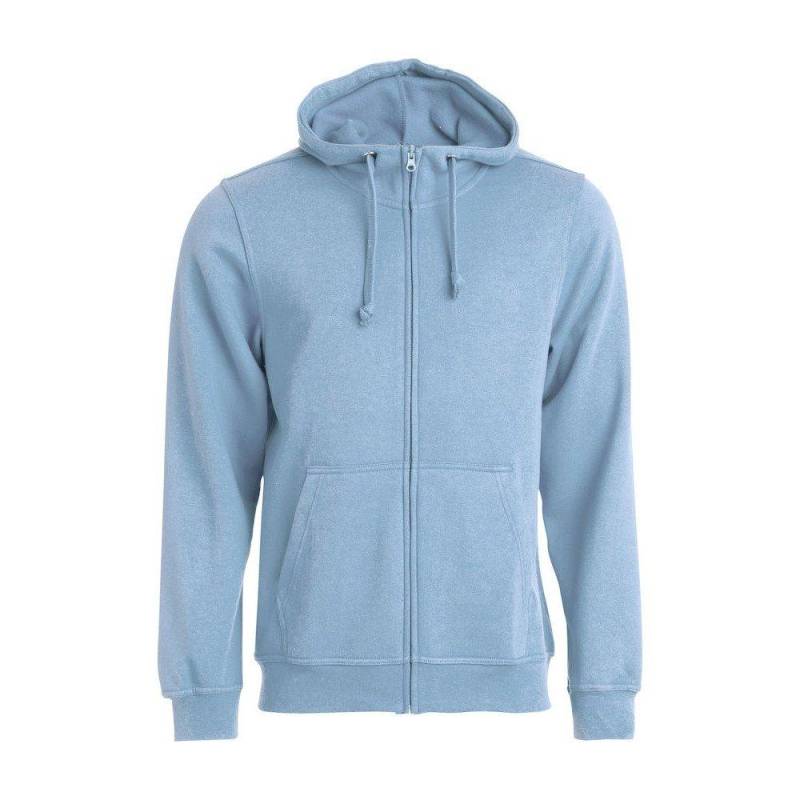 Basic Hoodie Mit Durchgehendem Reißverschluss Herren Hellblau 3XL von Clique