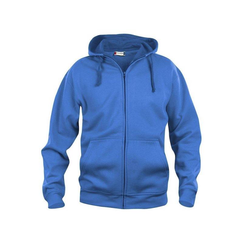 Basic Hoodie Mit Durchgehendem Reißverschluss Herren Königsblau XL von Clique