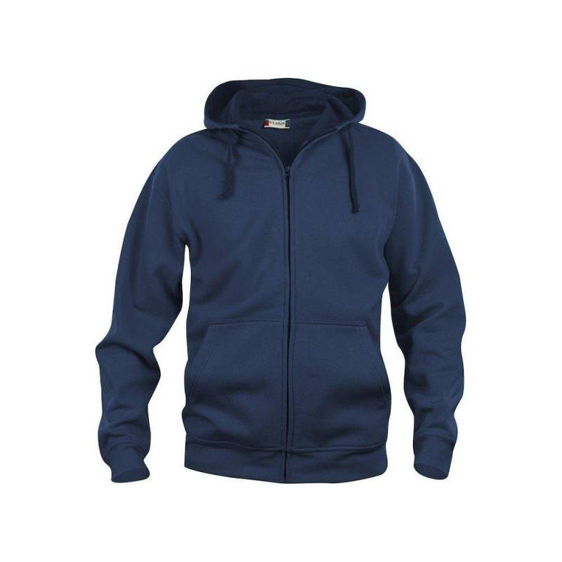 Basic Hoodie Mit Durchgehendem Reißverschluss Herren Marine XXL von Clique