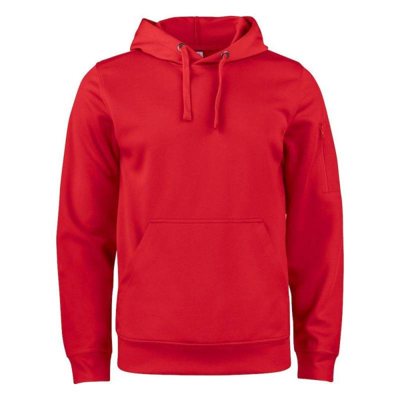 Basic Kapuzenpullover Aktiv Damen Rot Bunt XL von Clique