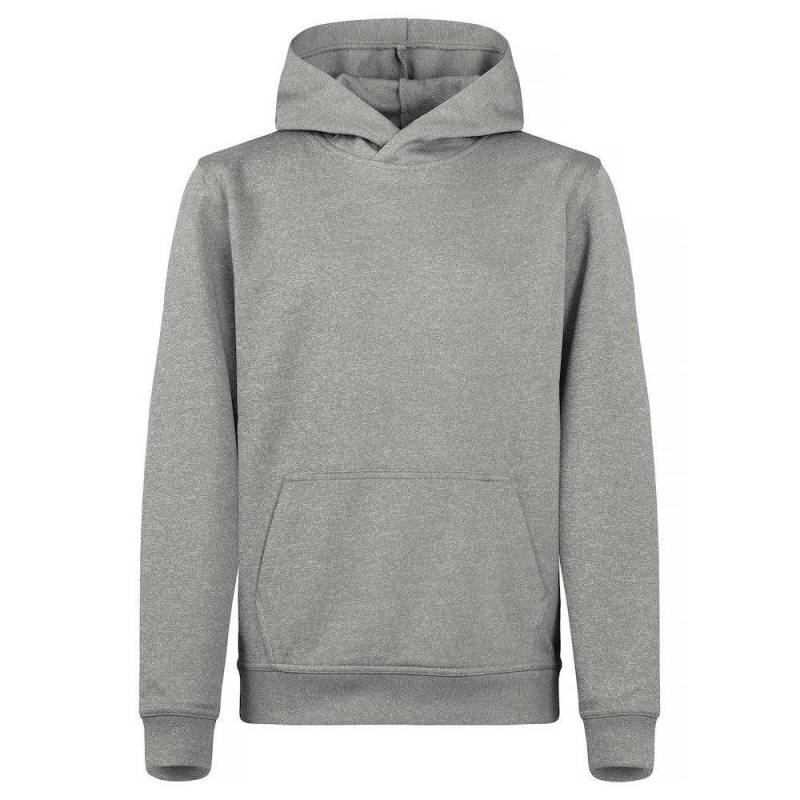 Basic Kapuzenpullover Aktiv Jungen Grau 140/146 von Clique