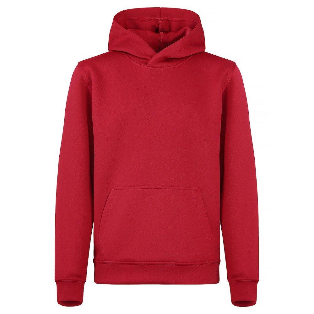 Clique - Basic Kapuzenpullover Aktiv, 158/164, Rot Bunt von Clique