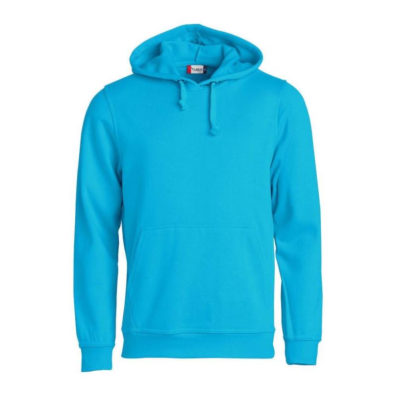 Basic Kapuzenpullover Damen Türkisblau 3XL von Clique