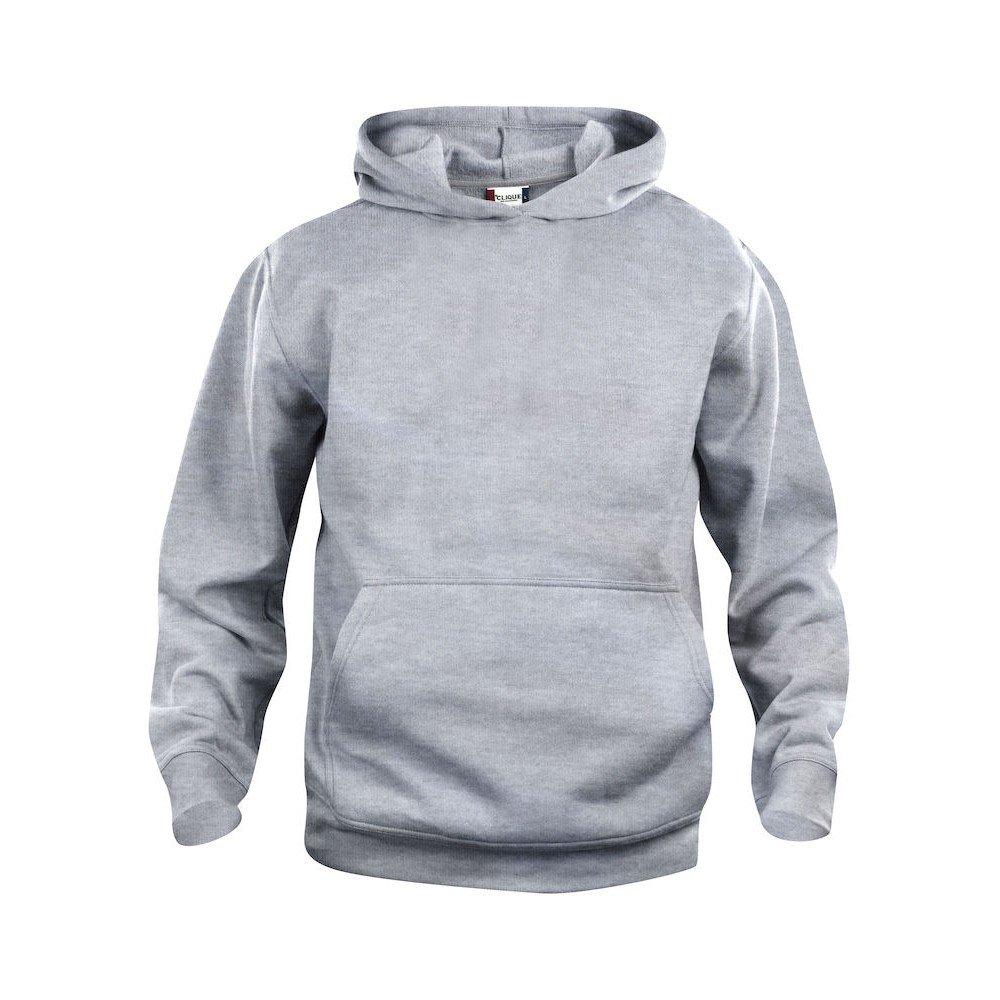 Clique - Basic Kapuzenpullover, 116-122, Grau von Clique