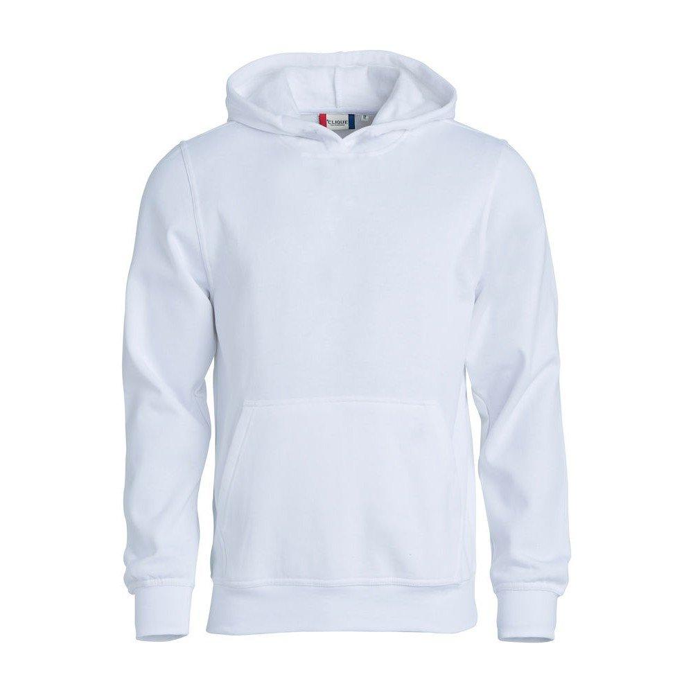 Clique - Basic Kapuzenpullover, 116-122, Weiss von Clique