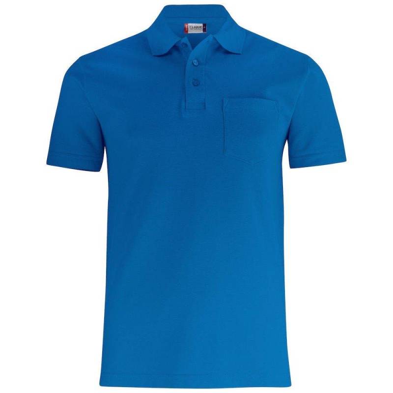 Basic Poloshirt Damen Königsblau S von Clique