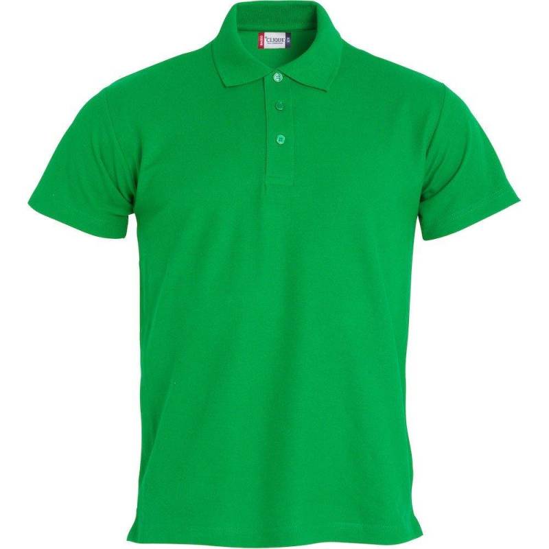 Basic Poloshirt Herren Grün 4XL von Clique