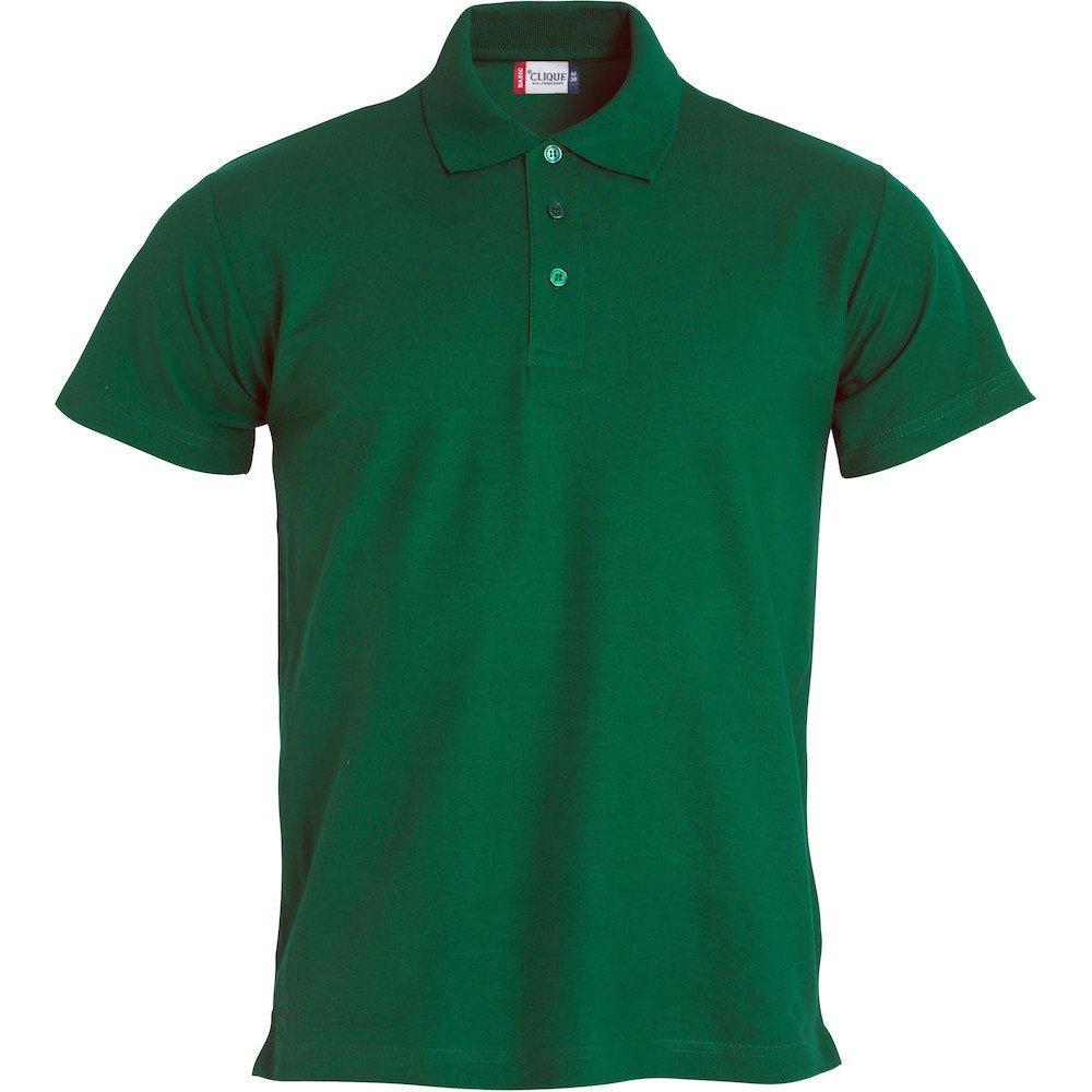 Basic Poloshirt Herren Grün S von Clique