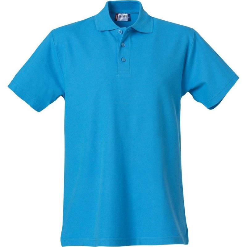 Clique - Basic Poloshirt, für Herren, Türkisblau, Größe L von Clique