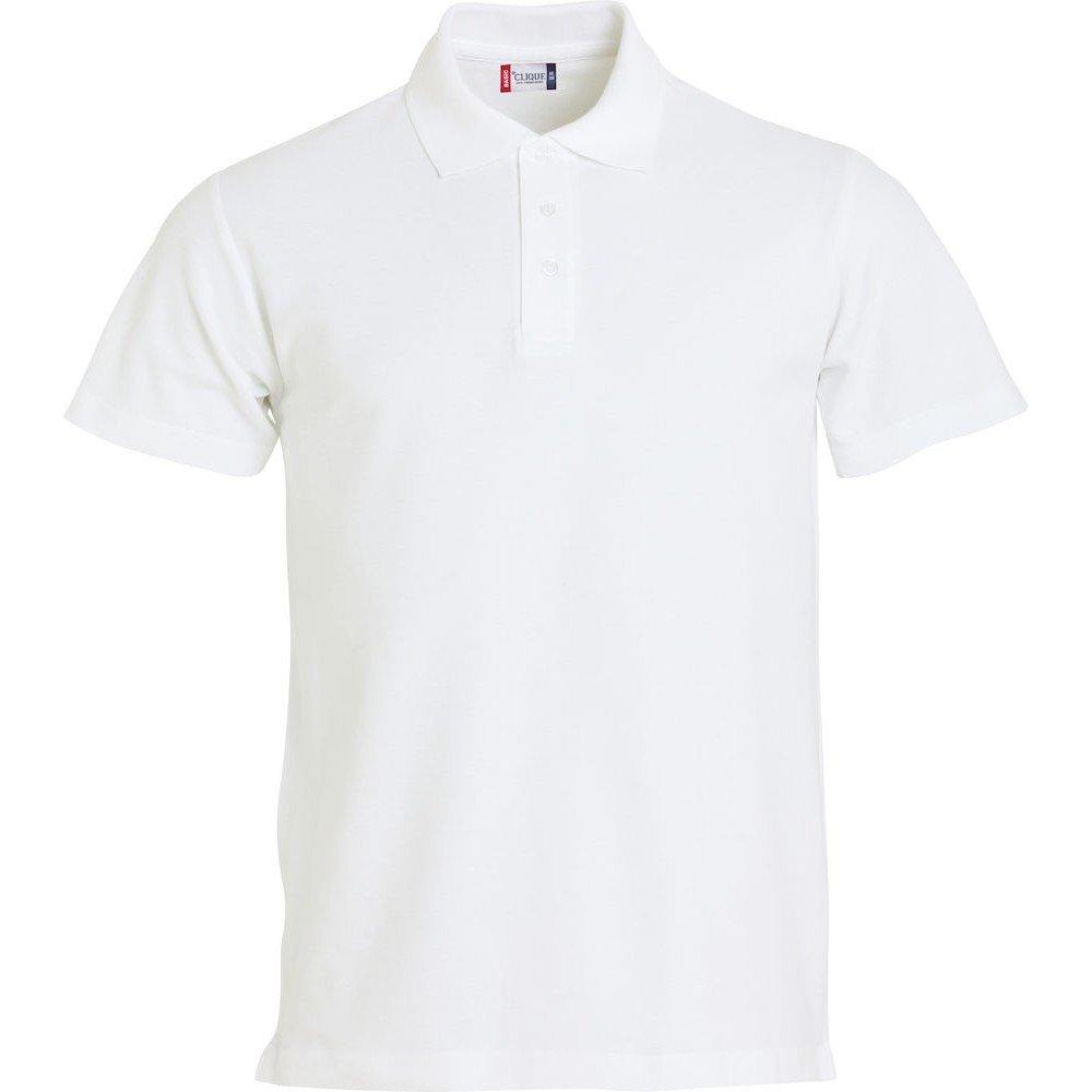 Basic Poloshirt Herren Weiss 3XL von Clique