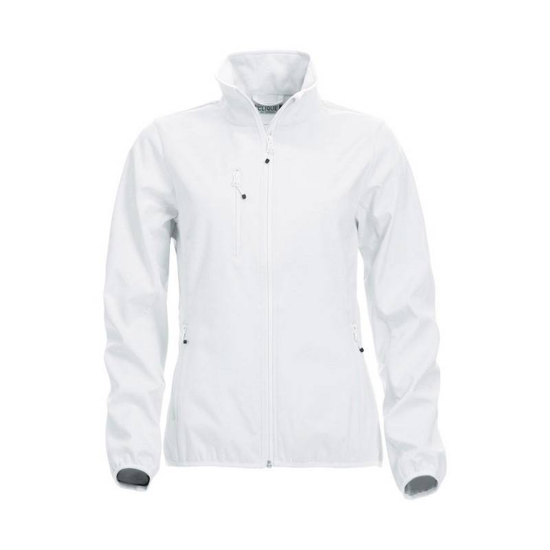 Basic Softshelljacke Damen Weiss L von Clique