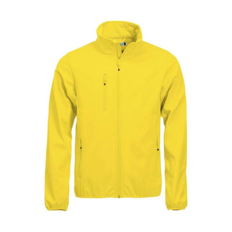 Basic Softshelljacke Herren Gelb Bunt XL von Clique