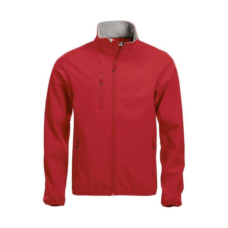 Basic Softshelljacke Herren Rot Bunt XL von Clique