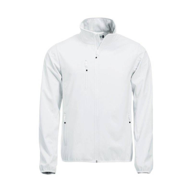 Basic Softshelljacke Herren Weiss 3XL von Clique