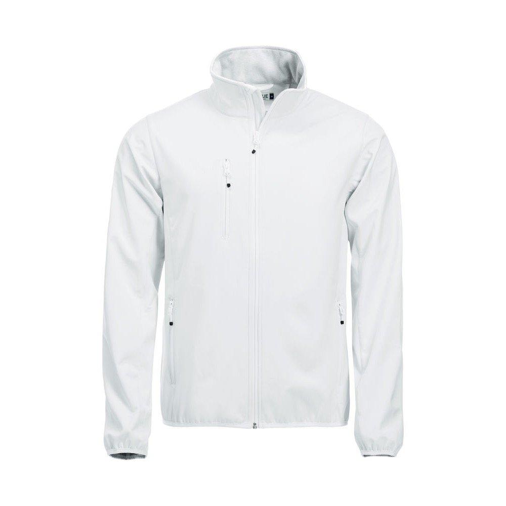 Basic Softshelljacke Herren Weiss XL von Clique