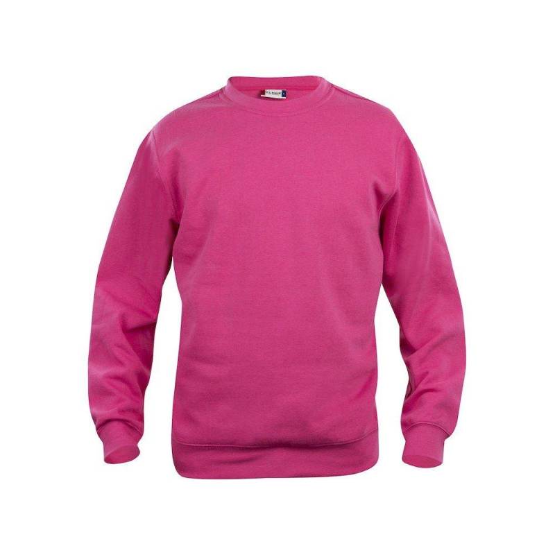 Basic Sweatshirt Rundhalsausschnitt Damen Dunkelrosa XS von Clique