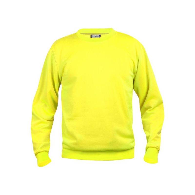 Clique - Basic Sweatshirt Rundhalsausschnitt, für Damen, Gelb Bunt, Größe XXL von Clique