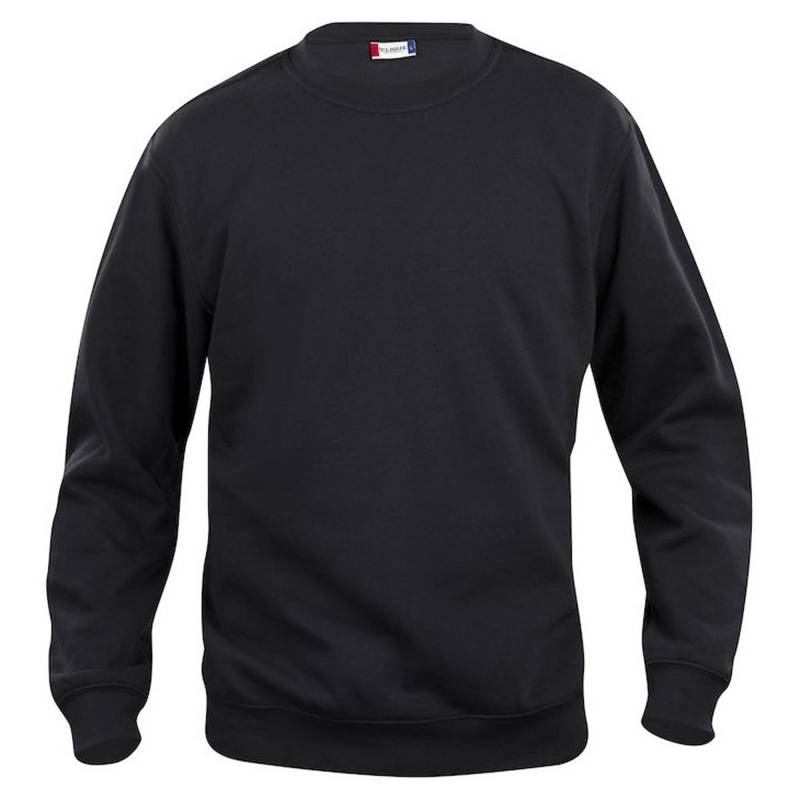 Basic Sweatshirt Rundhalsausschnitt Damen Schwarz 3XL von Clique