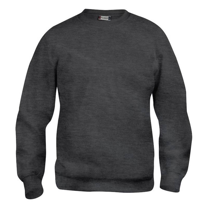 Basic Sweatshirt Rundhalsausschnitt Damen Taubengrau XS von Clique