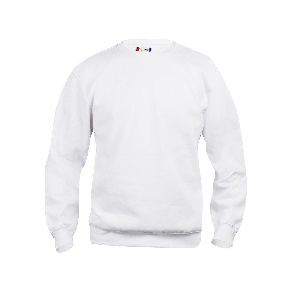 Basic Sweatshirt Rundhalsausschnitt Damen Weiss 3XL von Clique