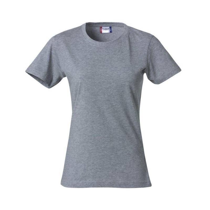 Basic Tshirt Damen Grau XL von Clique