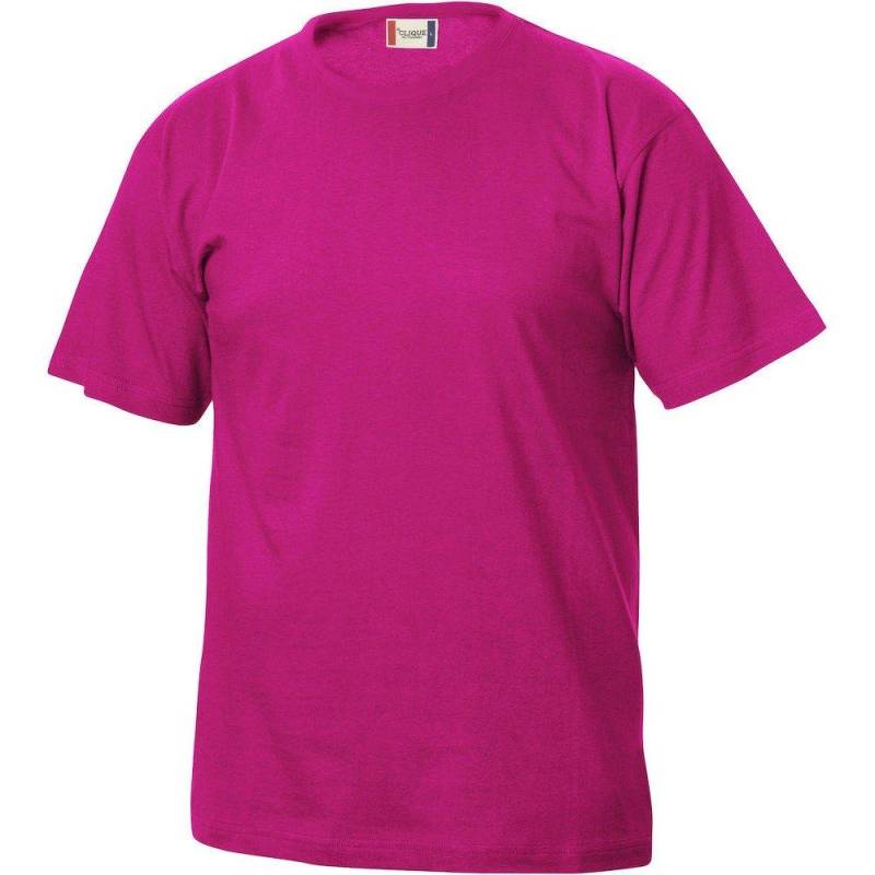 Basic Tshirt Jungen Dunkelrosa 116-122 von Clique