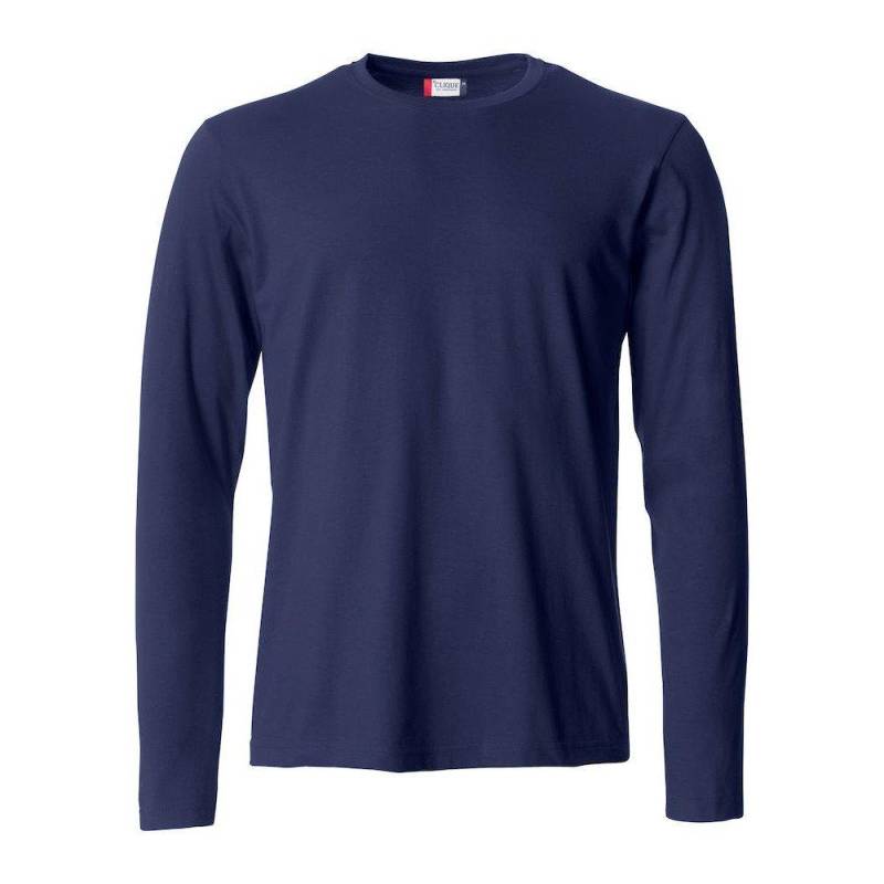 Basic Tshirt Langärmlig Herren Marine L von Clique