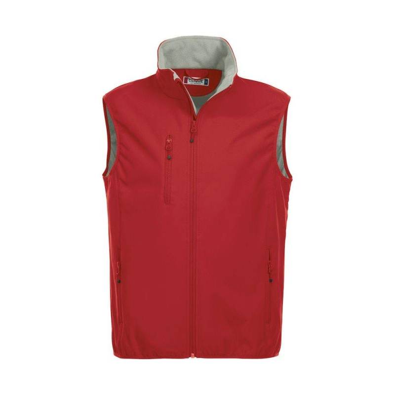 Basic Weste Herren Rot Bunt 3XL von Clique