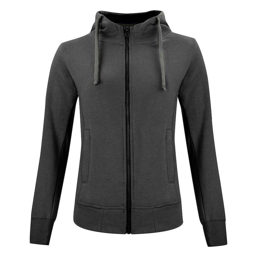 Clique - Classic Hoodie mit durchgehendem Reißverschluss, für Damen, Anthrazit, Größe XXL von Clique