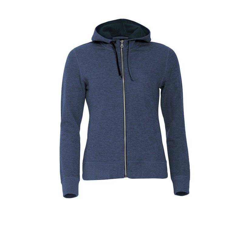 Classic Hoodie Mit Durchgehendem Reißverschluss Damen Blau XXL von Clique