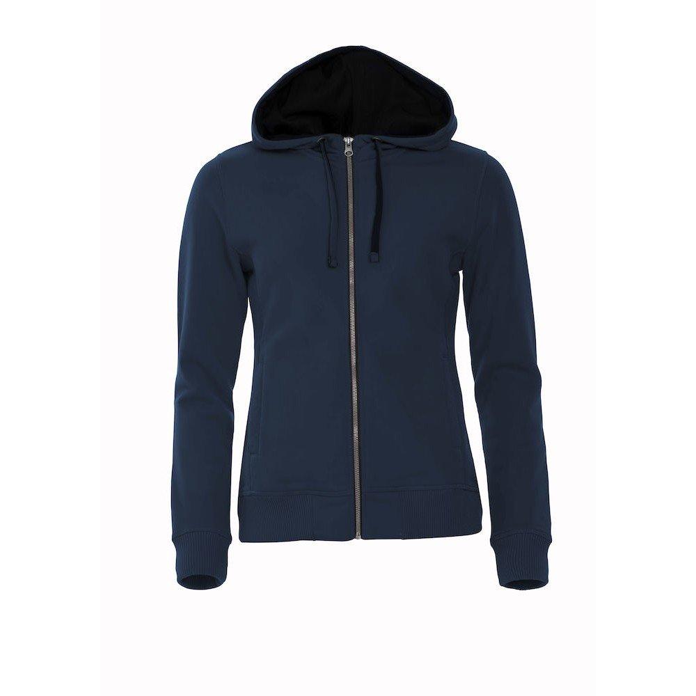 Classic Hoodie Mit Durchgehendem Reißverschluss Damen Marine XL von Clique