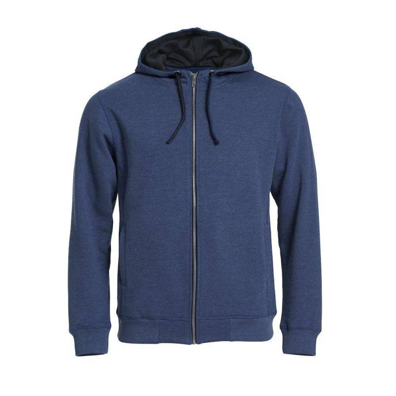 Classic Hoodie Mit Durchgehendem Reißverschluss Herren Blau M von Clique