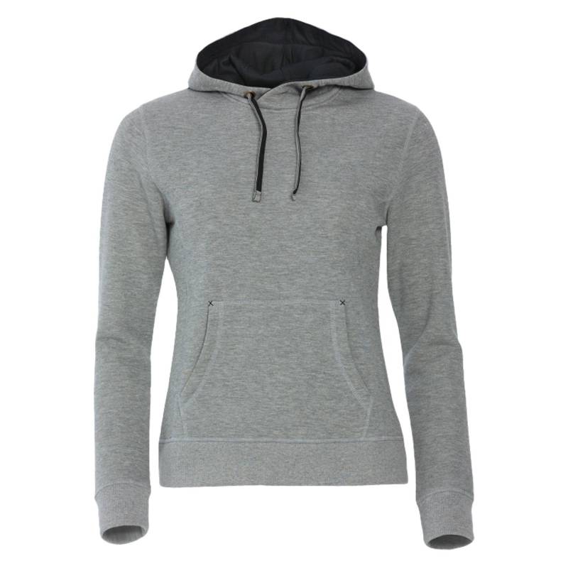 Classic Kapuzenpullover Damen Grau M von Clique