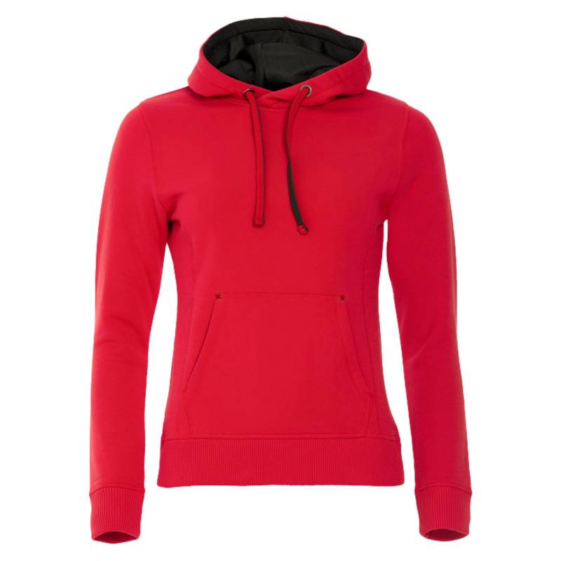 Classic Kapuzenpullover Damen Rot Bunt XL von Clique